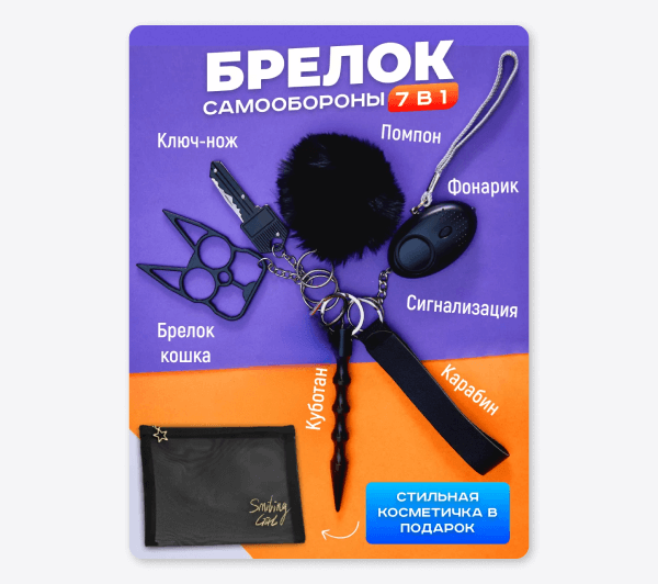 Как выглядит брелок для самообороны